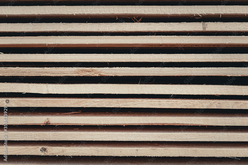 Wood and Sawmill. Large round logs harvested for construction. Wood and Sawmill. Large round logs harvested for construction.
