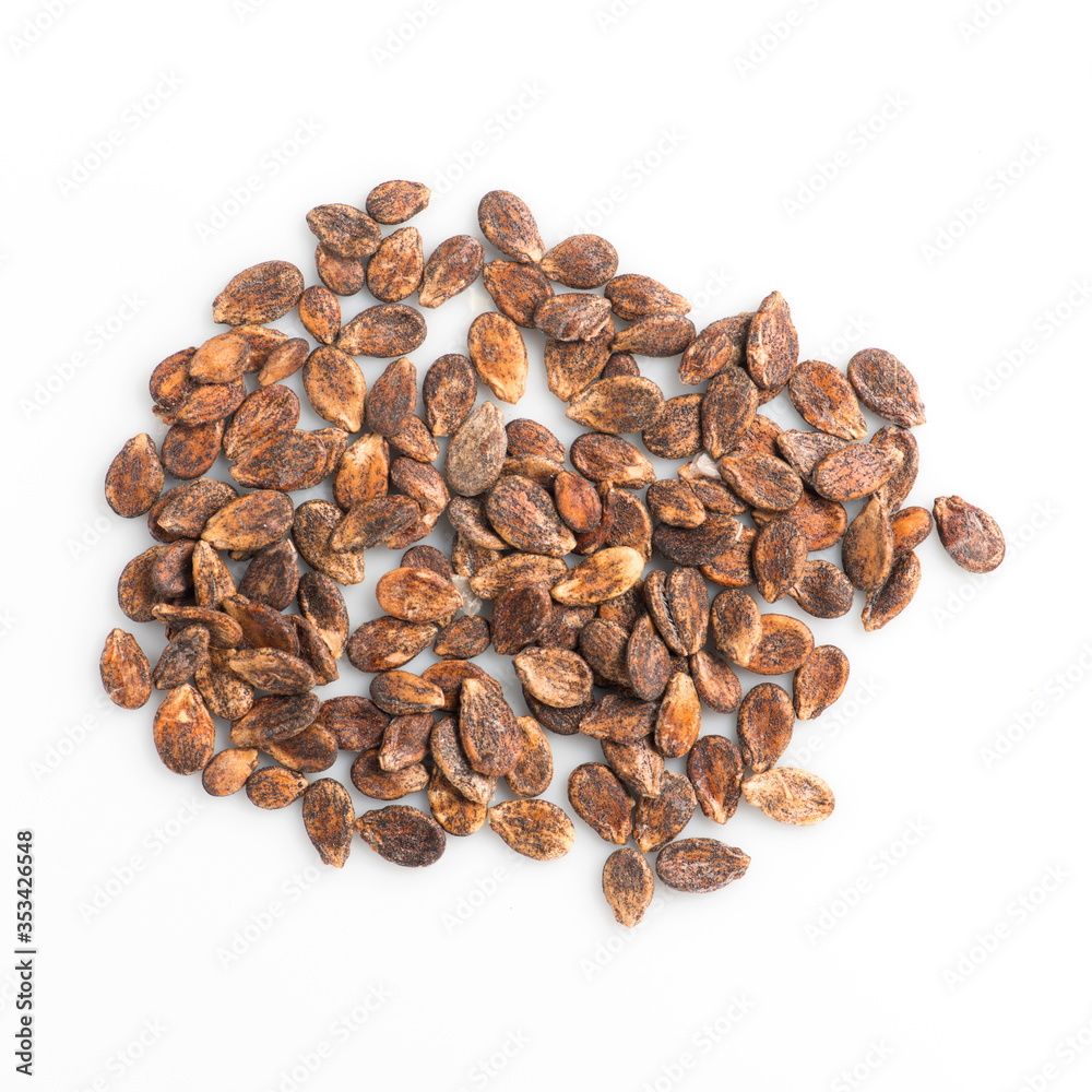 watermelon seeds. seeds close-up. seeds on a white background watermelon seeds. seeds close-up. seeds on a white background