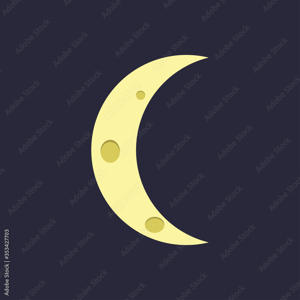 Month. Flat style. Vector illustration
Month. Flat style. Vector illustration