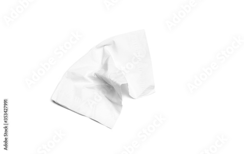 White tissues on white background