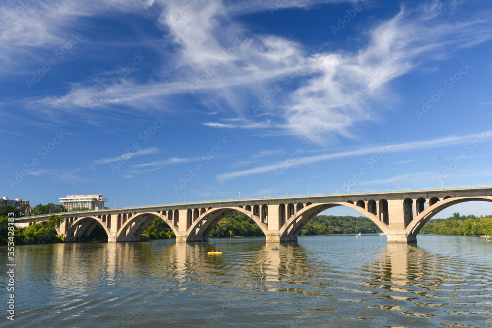 Francis Scott Key Memorial Bridge in Washington D.C. United States of America