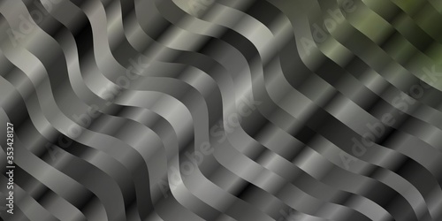 Light Gray vector template with lines. Colorful illustration in abstract style with bent lines. Pattern for commercials, ads.
