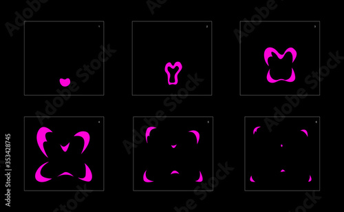 Poison explosion effect. Explosion Animation effect. Animation Sprite sheet for games, cartoon or animation. vector style animation effect 1078.