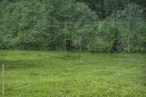 Fototapeta Naklejka Na Ścianę i Meble -  soccer ball on the field