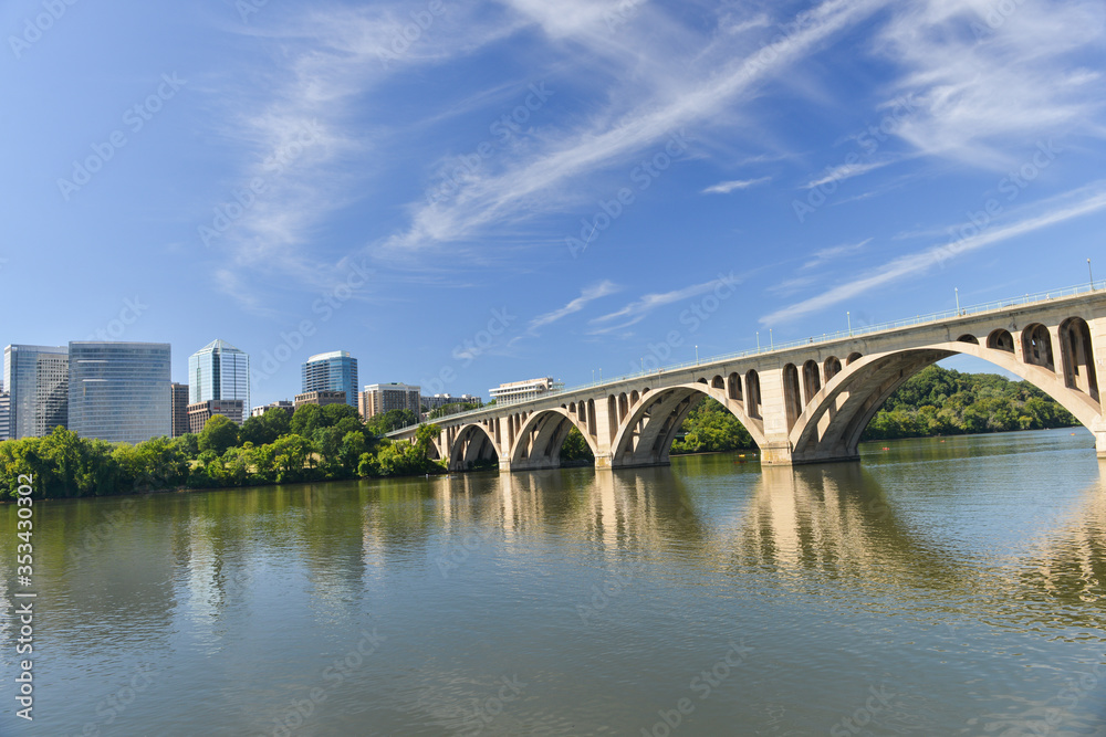 Francis Scott Key Memorial Bridge in Washington D.C. United States of America