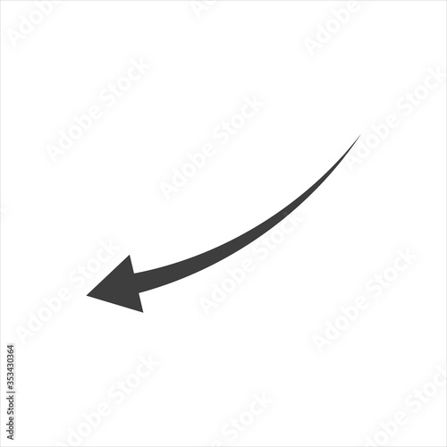 arrow indicates the direction. icon. vector design. EPS10