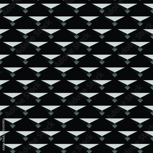 seamless geometric pattern. black and white  background, vector, illustration
