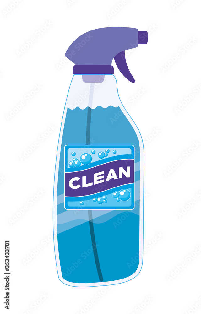 Clean spray bottle vector design Clean spray bottle vector design