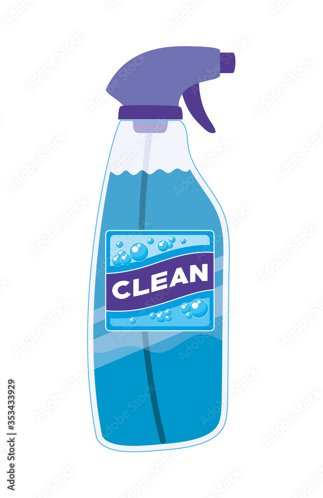 Clean spray bottle vector design Clean spray bottle vector design