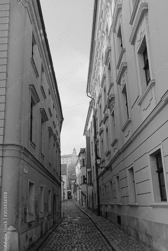 old street in warsaw