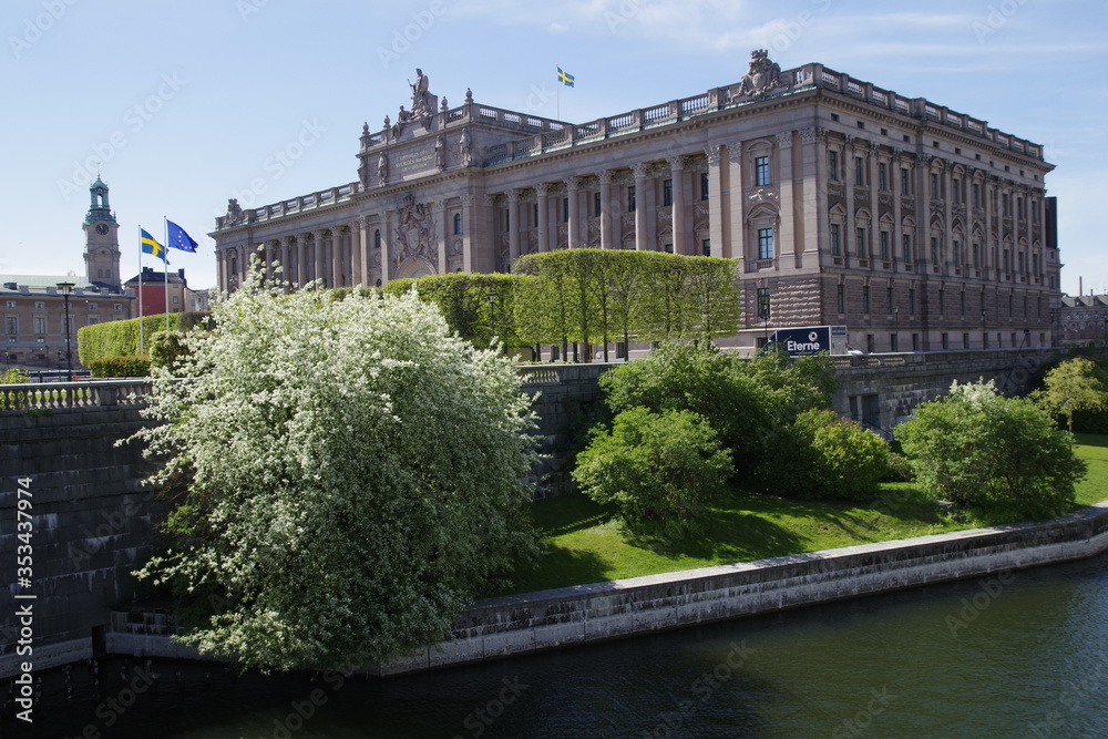 Parlamentsgebäude-Gebäude in Stockholm. Schweden
