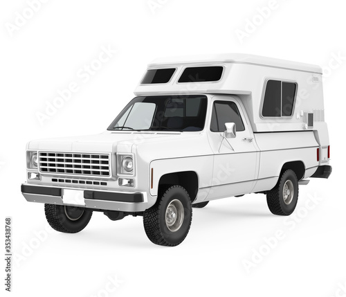 Camper Van Isolated