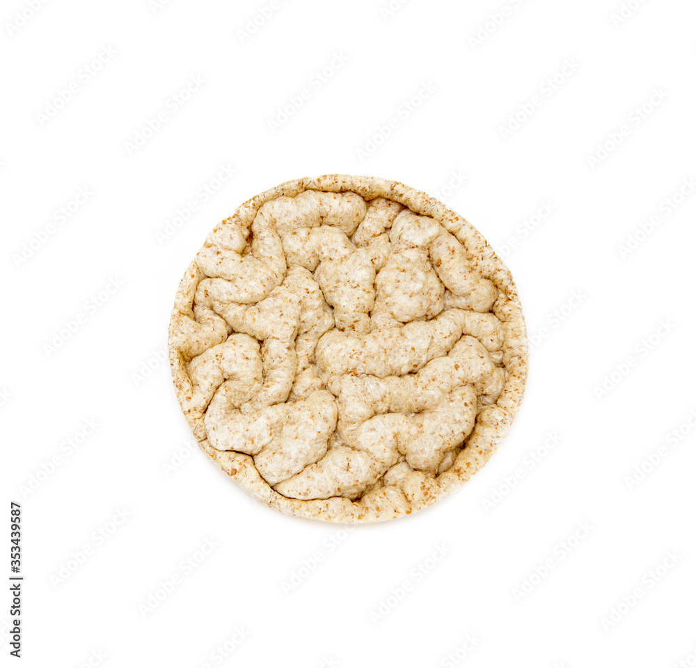 Cereal puffed sandwiches isolated on white background Cereal puffed sandwiches isolated on white background