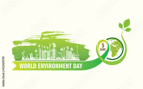 creative vector illustration of world environment day banner design