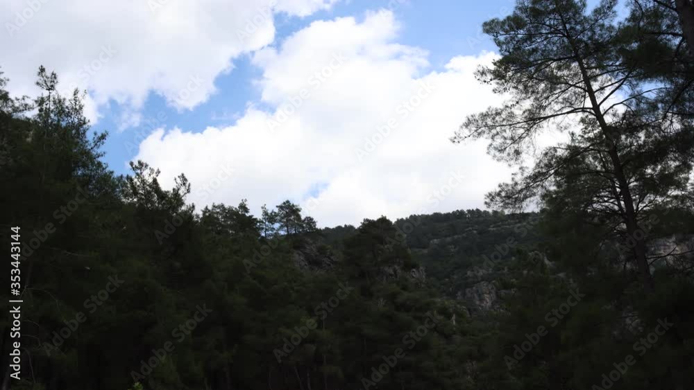 Mountain landscape timelapse moving clouds in Canyon Mountain landscape timelapse moving clouds in Canyon