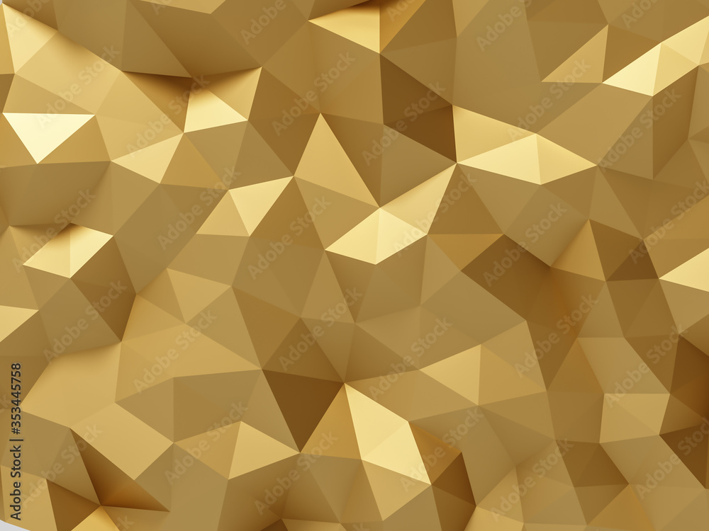 Abstract gold polygonal background Abstract gold polygonal background