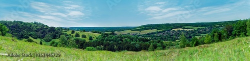 Konstfotografi Panoramic view of the Surrey hills