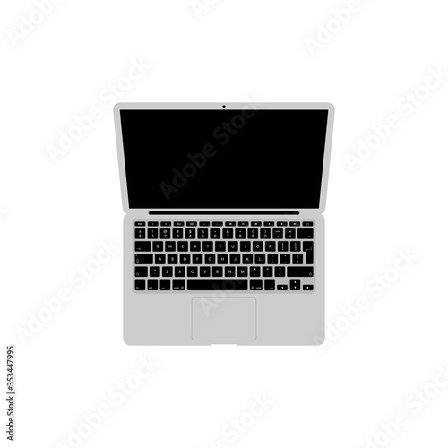 Laptop isolated on white background. Computer symbol modern, simple, vector, icon for website design, mobile app, ui. Vector Illustration
