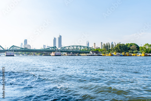 Bangkok, Thailand - 22 may, 2020 : Phra Phuttha Yodfa Bridge Bangkok Thailand, Memorial Bridge