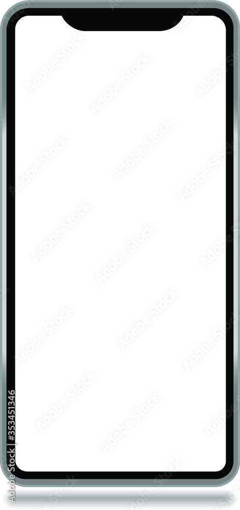 beautiful phone stands upright shape vector beautiful phone stands upright shape vector