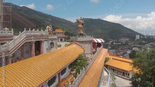 Kek Lok Si Temple Drone view, Malaysia
