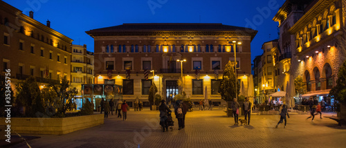 TERUEL, SPAIN - JANUARY 10, 2019: Mudejar style town, Aragon County, Spain