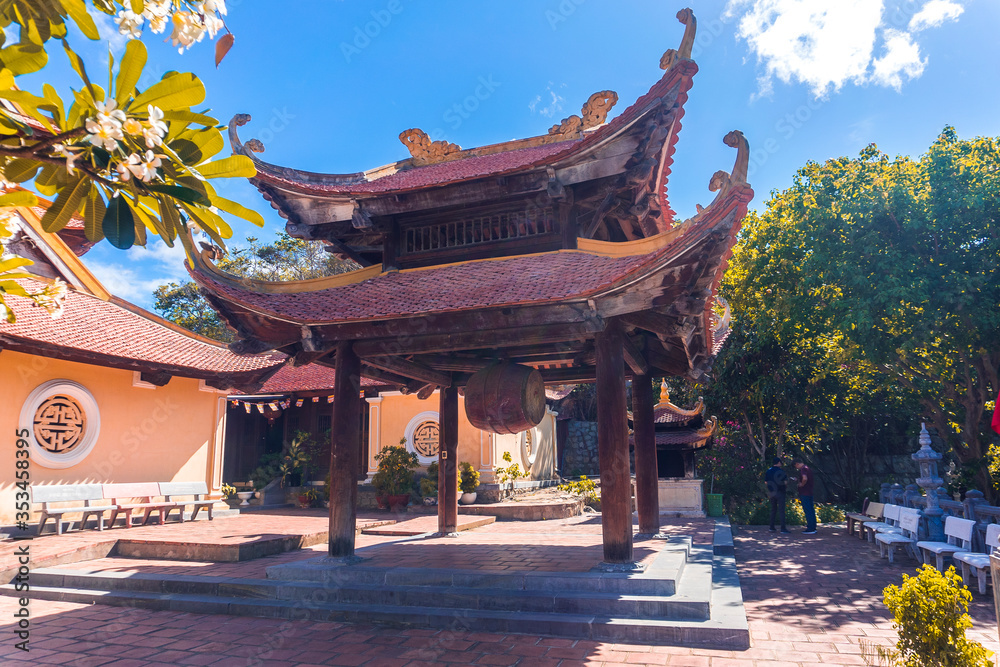 Fototapeta premium Van Son Pagoda of Con Dao island in Vietnam