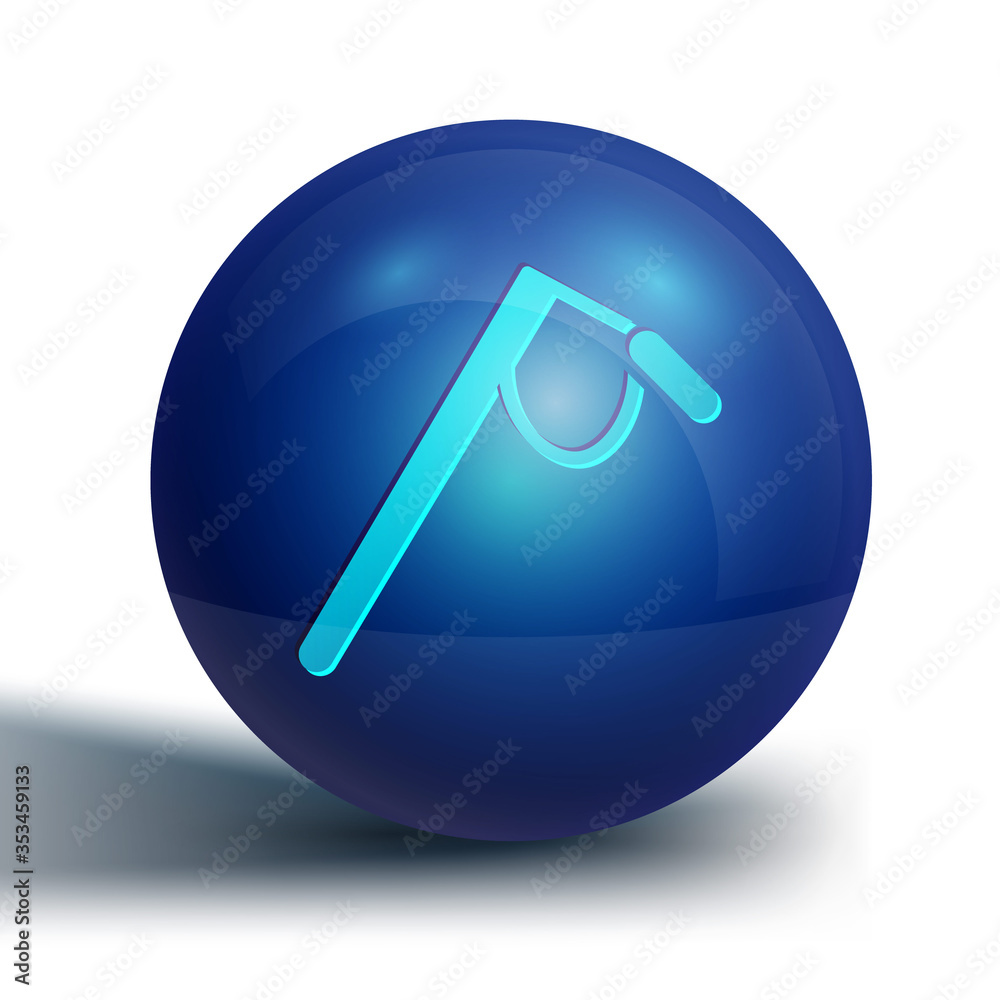 Blue Microphone icon isolated on white background. On air radio mic microphone. Speaker sign. Blue circle button. Vector Illustration. Blue Microphone icon isolated on white background. On air radio mic microphone. Speaker sign. Blue circle button. Vector Illustration.