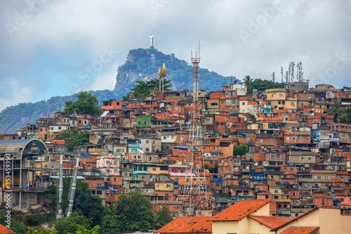Rio de Janeiro, Brazil, view of the Morro da Providencia favela)
 The Providencia favela is the first favela in the history of Rio de Janeiro. All of the mountain, on which there are slums, called fav photo