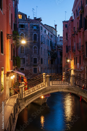 Venice canal. A romantic place in the heart of Venice.