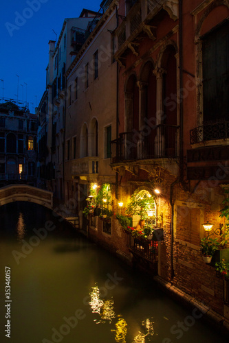Venice canal. A romantic place in the heart of Venice. © Lukyan