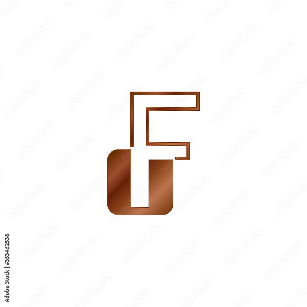 Abstract Techno Outline Letter F Logo Vector Design Template with negative space letter on geometrical rounded square shape. Abstract Techno Outline Letter F Logo Vector Design Template with negative space letter on geometrical rounded square shape.
