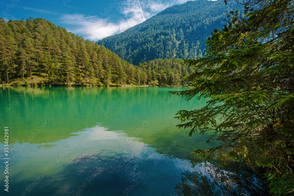 Turquoise Crystal Clean Water in the Bavarian Lake