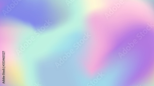 holographic iridescent foil vector gradient background. Modern glossy neon material