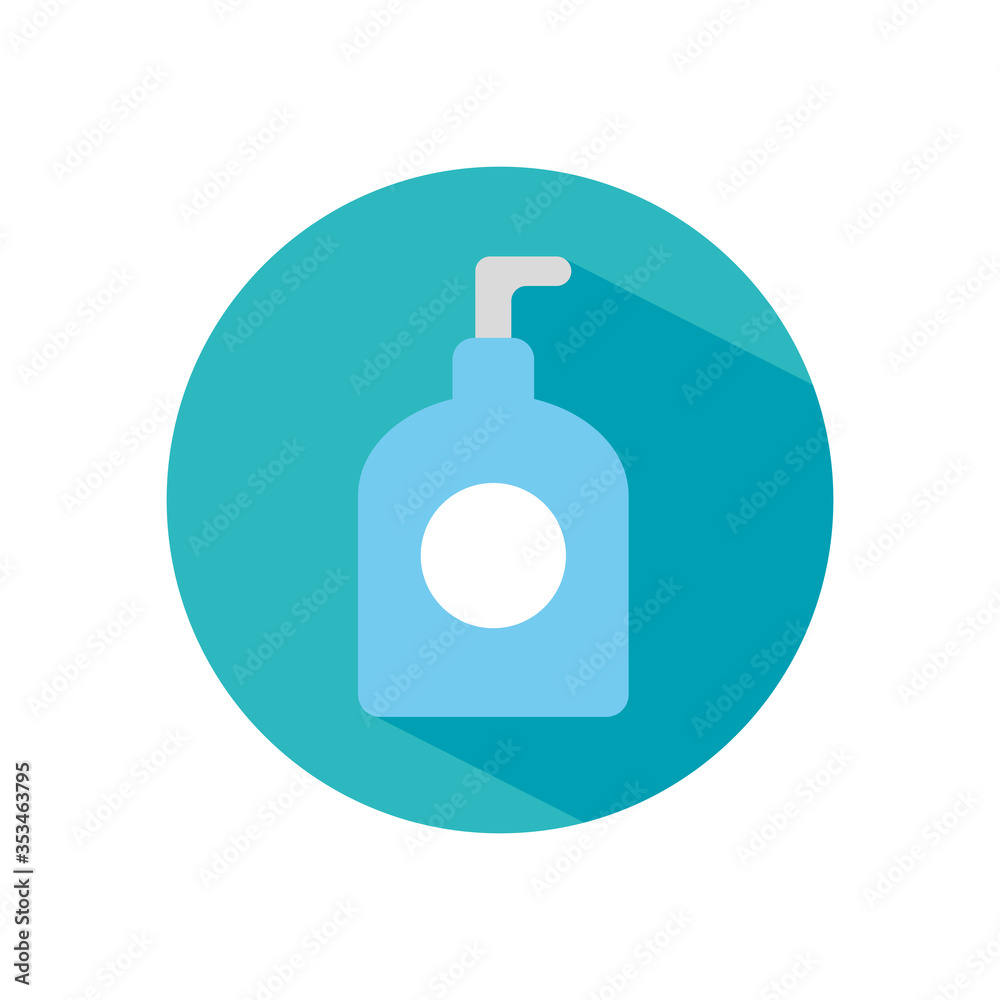 soap bottle icon, block style soap bottle icon, block style