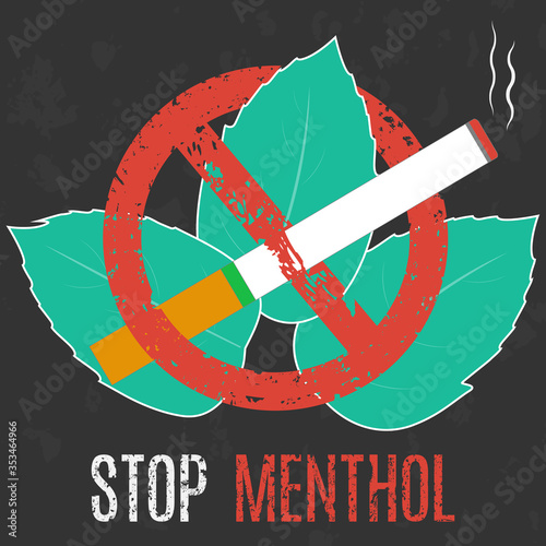 Social problems of humanity. Stop  menthol cigarettes.