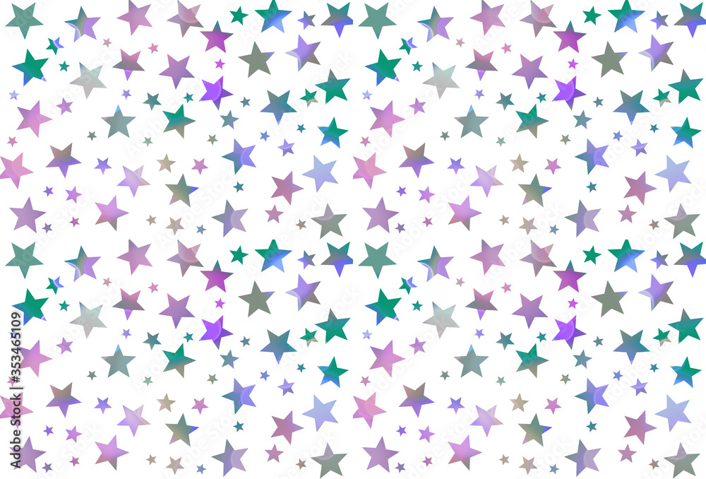 Pastel color stars