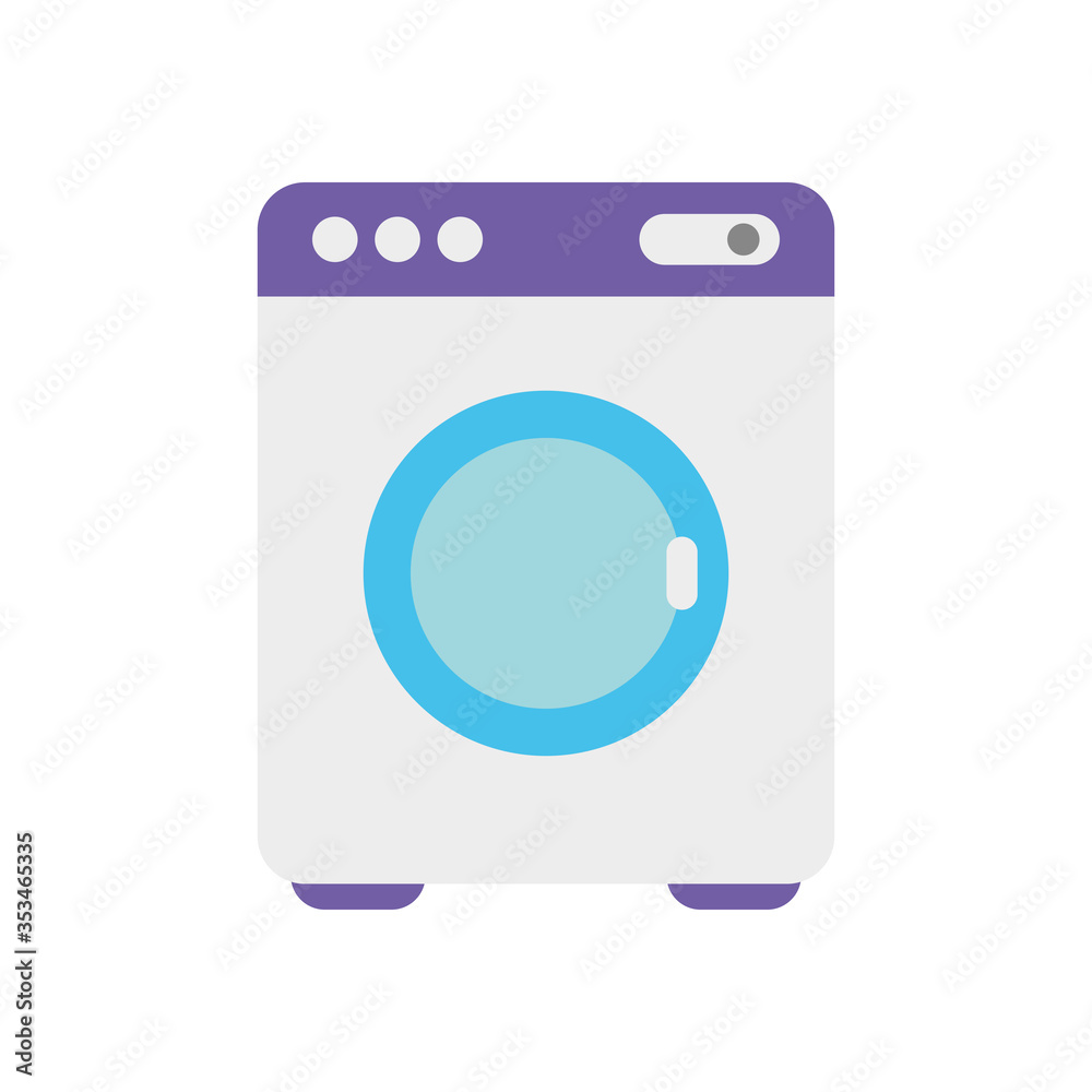 washing machine icon, flat style washing machine icon, flat style