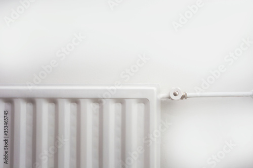 Wallpaper Mural Close up of radiator against white wall modern new retro design. Torontodigital.ca