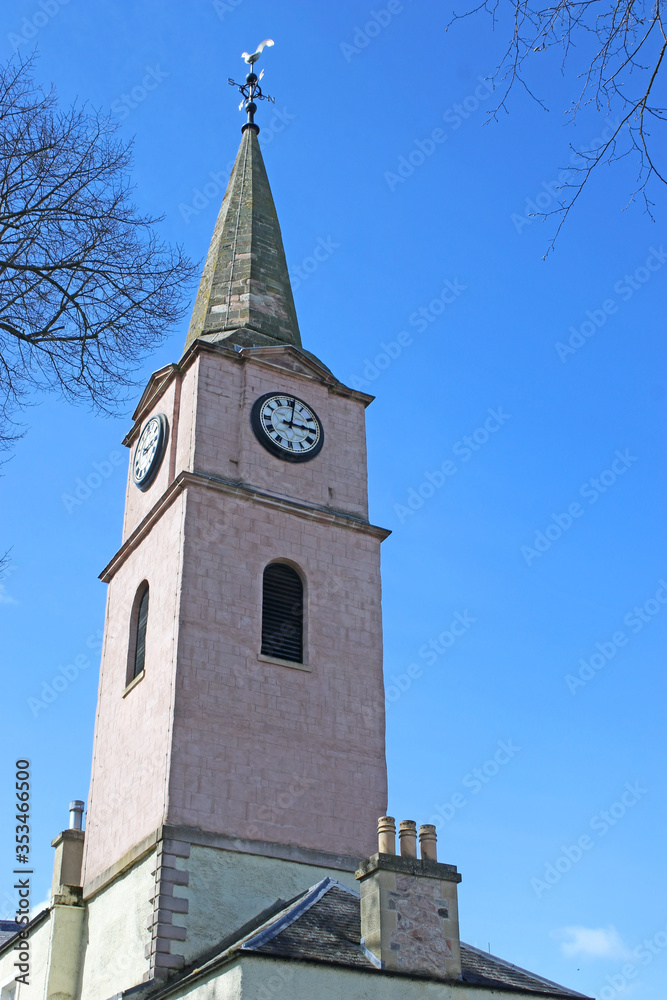 Newgate Clock Tower in Jedburgh,Scotland	