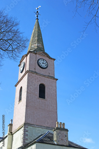 Fotografie Newgate Clock Tower in Jedburgh,Scotland