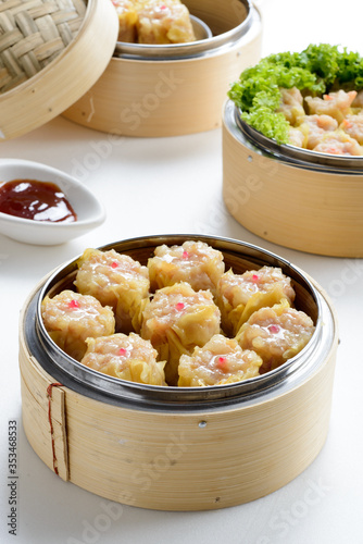 Shumai, a steamed dish dimsum