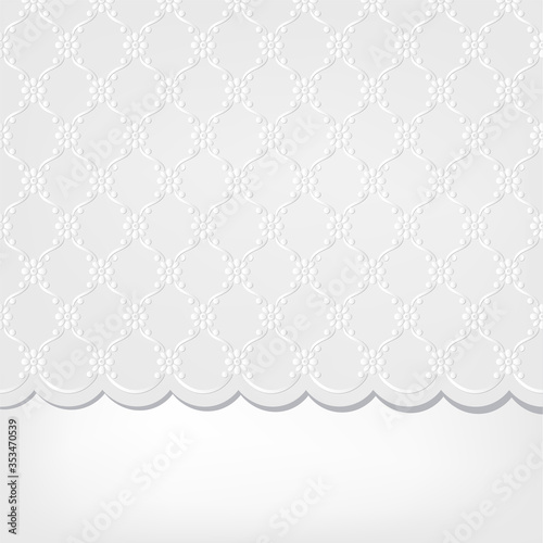 seamless grey lace floral background