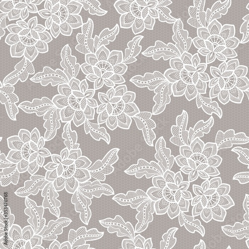 seamless  abstract lace  floral   background