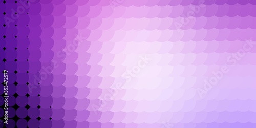 Light Purple vector background with bubbles. Illustration with set of shining colorful abstract spheres. Design for posters, banners.