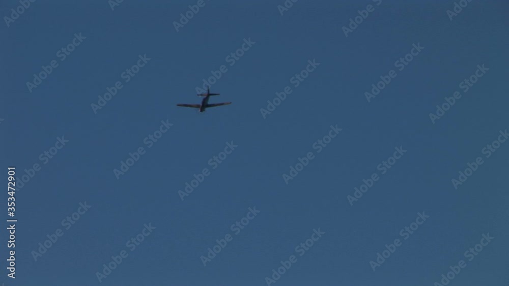 Planes flying in blue sky doing aerobatics with smoke Planes flying in blue sky doing aerobatics with smoke