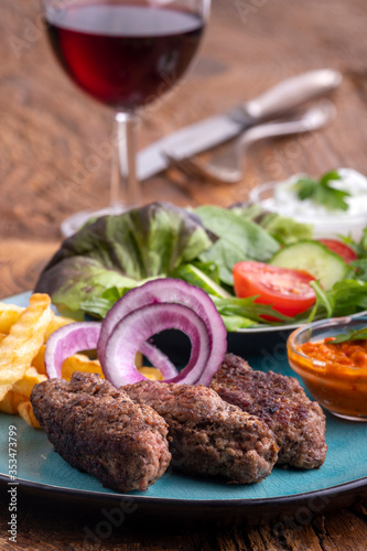 cevapcici with fries photo