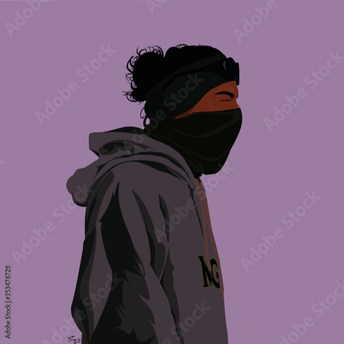 Ilustración persona horizonte  