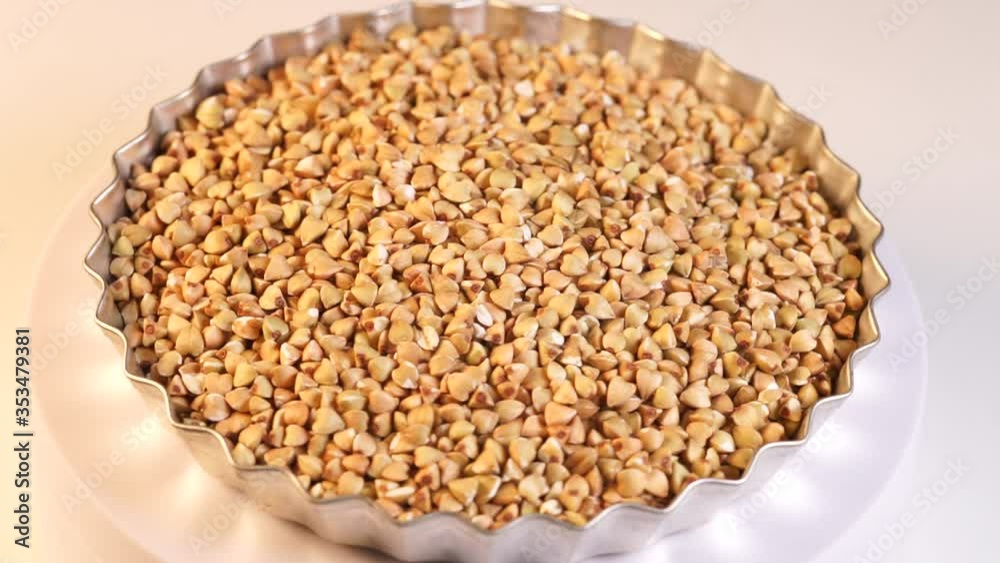 green buckwheat close up video green buckwheat close up video