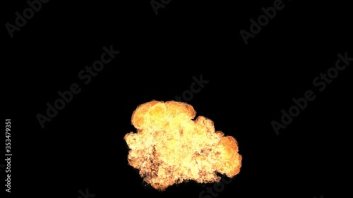 Explosion Overlay Explosion VFX Explosion with Alpha Channel Bomb Detonation 